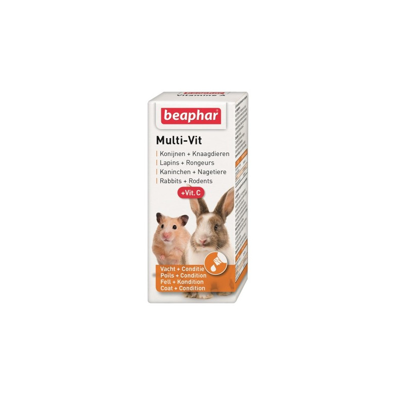 Beaphar Multi-Vit + witamina C dla gryzoni 20ml