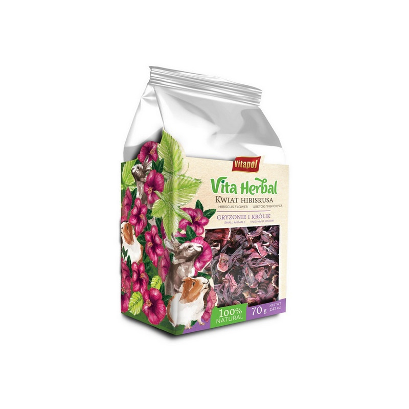 Vitapol Vita Herbal Kwiat hibiskusa dla gryzoni i królika 70g