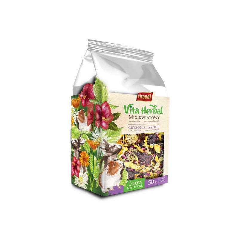 Vitapol Vita Herbal Mix kwiatowy dla gryzoni i królika 50g