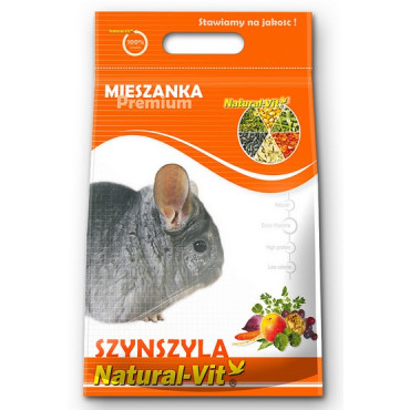 Natural-Vit Mieszanka dla szynszyli Premium 500g [837]