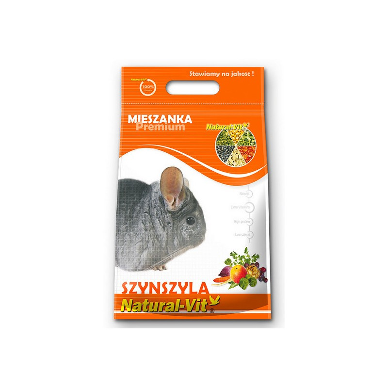 Natural-Vit Mieszanka dla szynszyli Premium 500g [837]