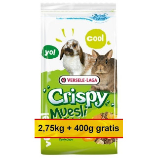 Versele-Laga Crispy Muesli Rabbit - pokarm dla królika 3,15kg (2,75kg+400g gratis)