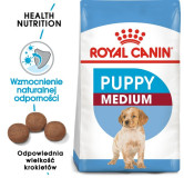 Royal Canin Medium Puppy karma sucha dla szczeniąt, od 2 do 12 miesiąca, ras średnich 4kg