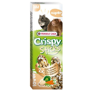 Versele-Laga Crispy Sticks Hamster & Rat Rice & Vegetables - kolby dla chomików i szczurów z ryżem i warzywami 110g