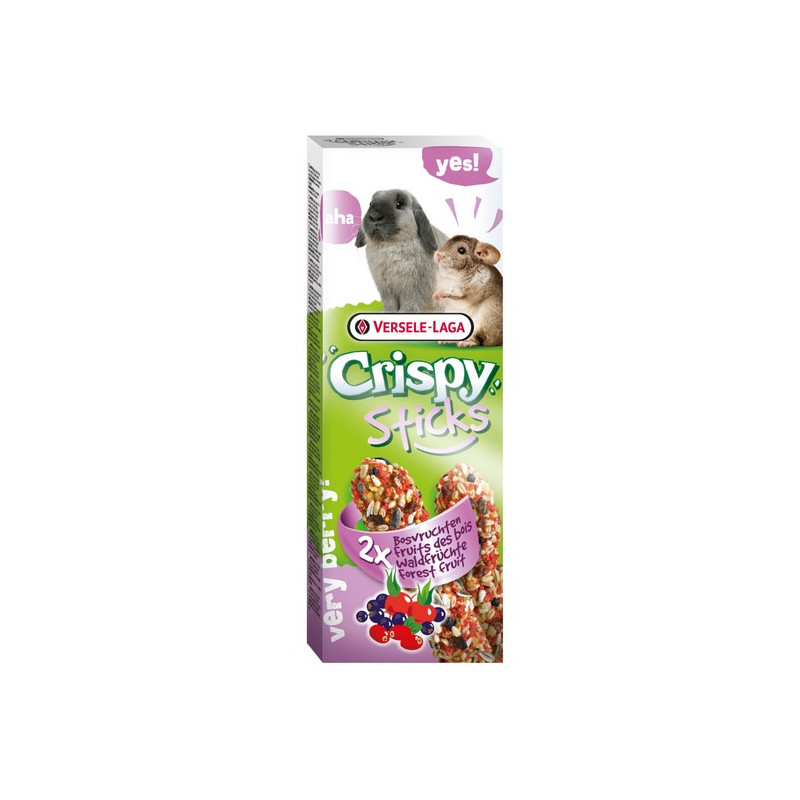 Versele-Laga Crispy Sticks Rabbit & Chinchilla Forest Fruits - kolby dla królików i szynszyli z leśnymi owocami 110g