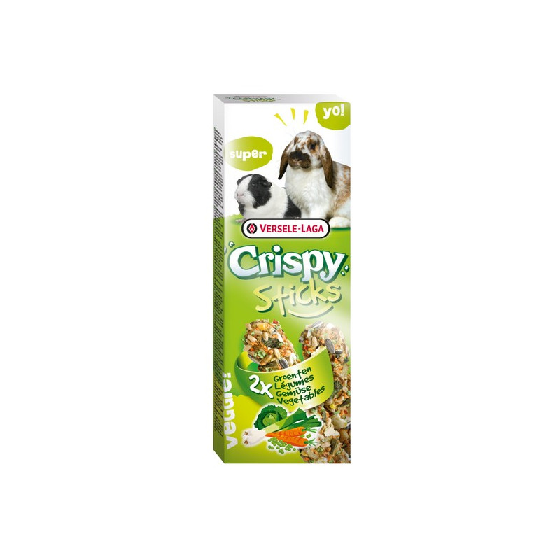 Versele-Laga Crispy Sticks Rabbit & Guinea Pig Vegetables - kolby dla królików i świnek z warzywami 110g