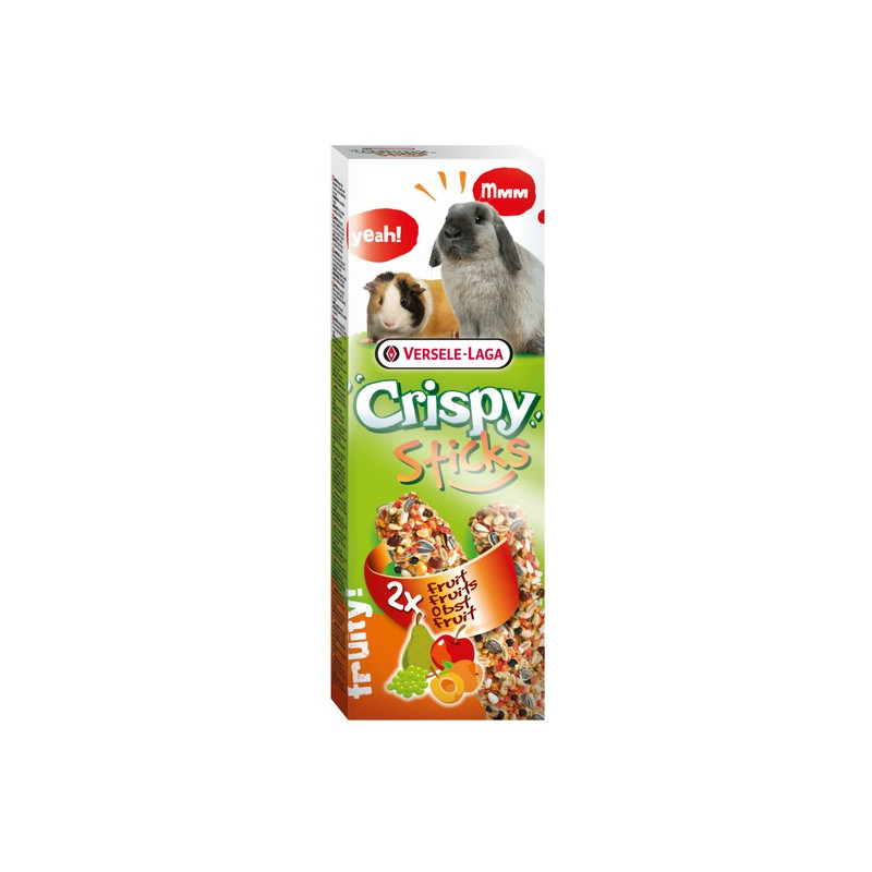 Versele-Laga Crispy Sticks Rabbit & Guinea Pig Fruits - kolby dla królików i świnek z owocami 110g