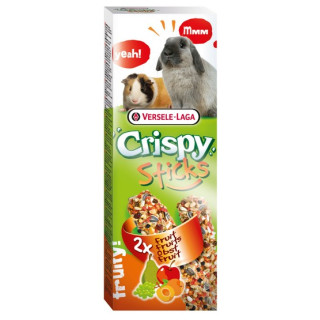 Versele-Laga Crispy Sticks Rabbit & Guinea Pig Fruits - kolby dla królików i świnek z owocami 110g