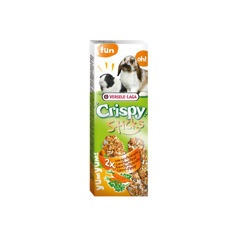 Versele-Laga Crispy Sticks Rabbit & Guinea Pig Carrot - kolby dla królików i świnek z marchewką 110g