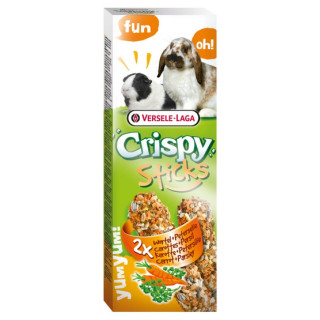 Versele-Laga Crispy Sticks Rabbit & Guinea Pig Carrot - kolby dla królików i świnek z marchewką 110g