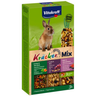 Vitakraft Kracker 3szt Królik Mix - Warzywa/Winogrona/Owoce leśne 168g [25227]