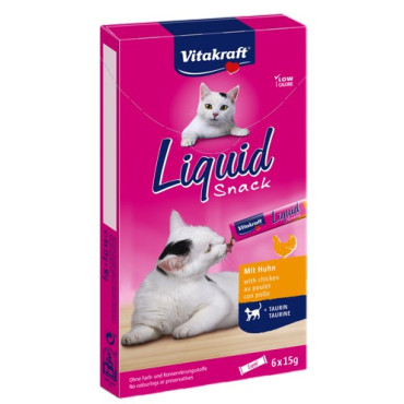 Vitakraft Cat Liquid-Snack z Kurczakiem 6x15g [16424]