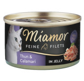 Miamor Feine Filets Dose Thunfisch & Calamari - tuńczyk i kalmary 100g