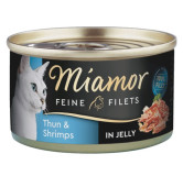 Miamor Feine Filets Dose Thunfisch & Shrimps - tuńczyk i krewetki 100g