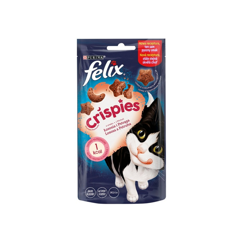 Felix Crispies Łosoś i Pstrąg 45g