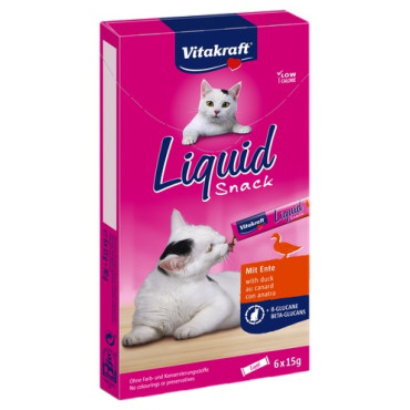 Vitakraft Cat Liquid-Snack z Kaczką 6x15g [23520]