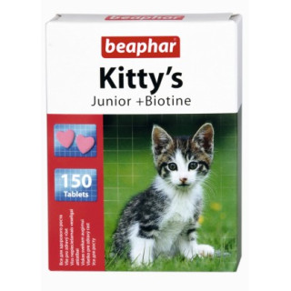 Beaphar Kitty's Junior + Biotine tabletki witaminowe 150szt