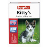 Beaphar Kitty's Junior + Biotine tabletki witaminowe 150szt