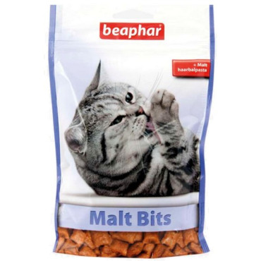 Beaphar Malt Bits - z pastą przeciw pilobezoarom 150g