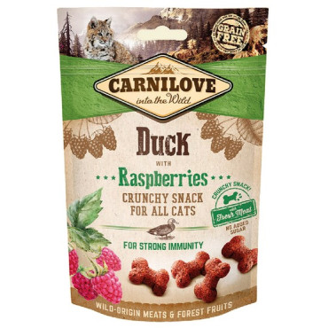 Carnilove Cat Snack Fresh Crunchy Duck+Raspberries 50g