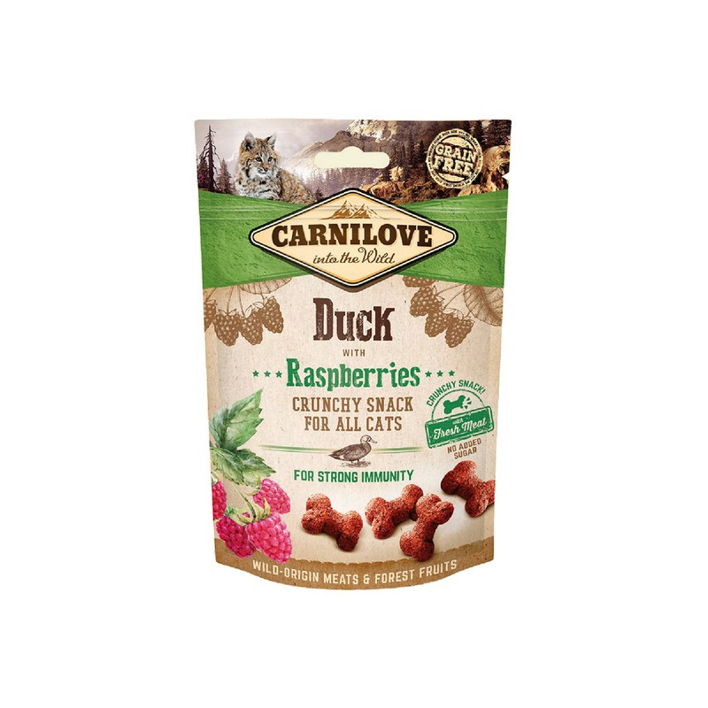 Carnilove Cat Snack Fresh Crunchy Duck+Raspberries 50g