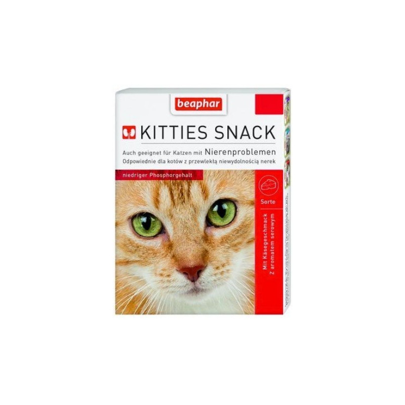 Beaphar Kitties Snack - przysmak dla kotów z wrażliwymi nerkami 75 tabl.