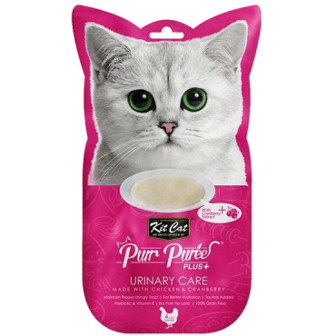 Kit Cat PurrPuree Plus+ Chicken Urinary Care 4x15g