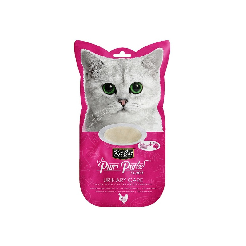 Kit Cat PurrPuree Plus+ Chicken Urinary Care 4x15g