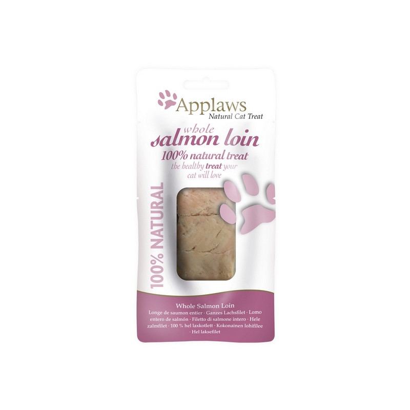 Applaws Natural Cat Loin Suszona polędwica z łososia 30g