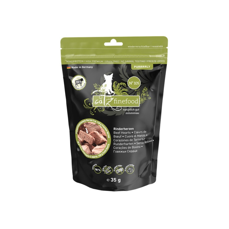 Catz Finefood Purrrrly N.105 Serca wołowe 35g