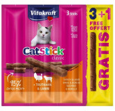 Vitakraft Cat Stick Classic indyk + jagnięcina 4szt (3+1 gratis)