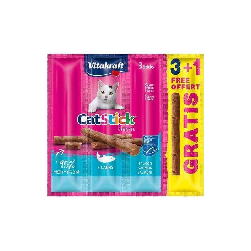 Vitakraft Cat Stick Classic łosoś 4szt (3+1 gratis)