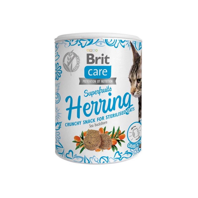 Brit Care Cat Snack Superfruits Herring 100g