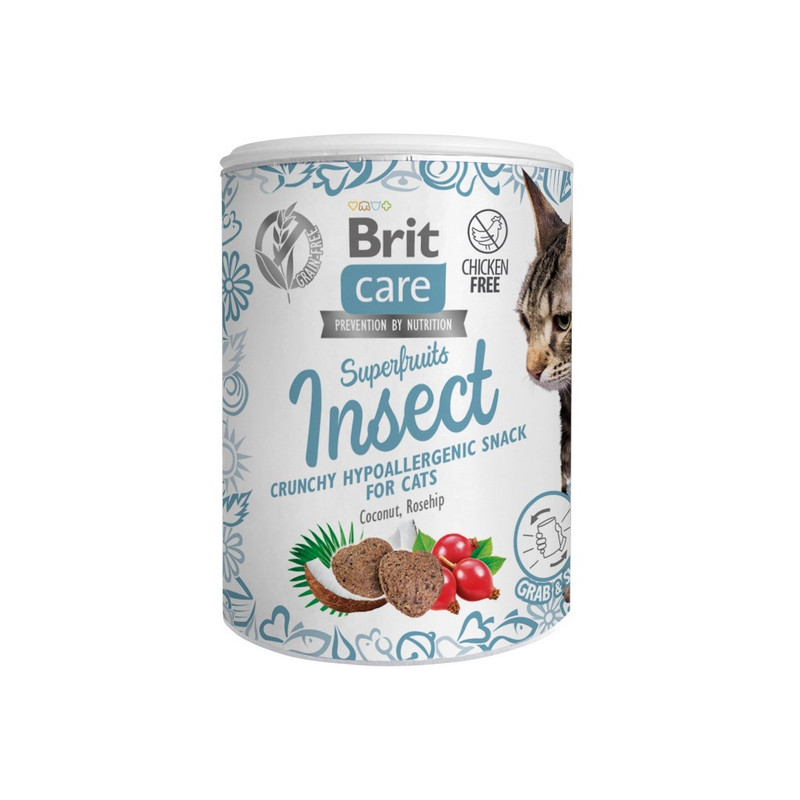 Brit Care Cat Snack Superfruits Insect 100g