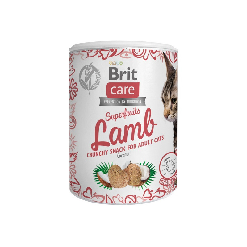 Brit Care Cat Snack Superfruits Lamb 100g