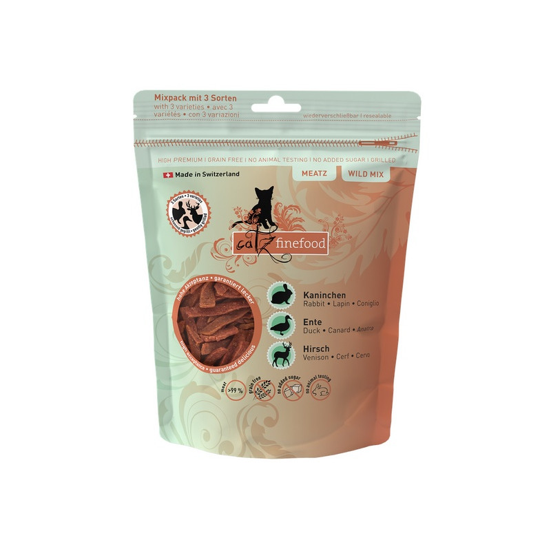 Catz Finefood Meatz Wild Mix - królik, kaczka, jeleń 45g