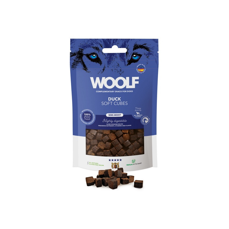 Woolf Soft Cubes Monoprotein Duck 100g