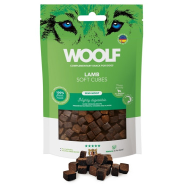 Woolf Soft Cubes Monoprotein Lamb 100g