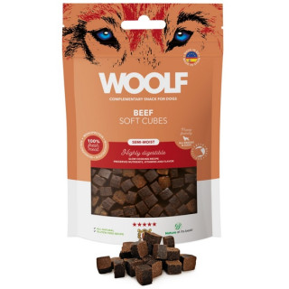 Woolf Soft Cubes Monoprotein Beef 100g