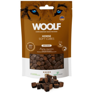 Woolf Soft Cubes Monoprotein Horse 100g