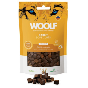 Woolf Soft Cubes Monoprotein Rabbit 100g