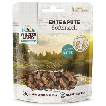 Wildes Land Softsnack Ente & Pute 50g