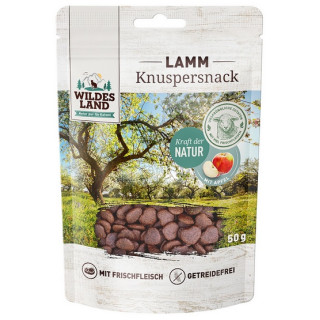 Wildes Land Knuspersnack Lamm & Apfel 50g