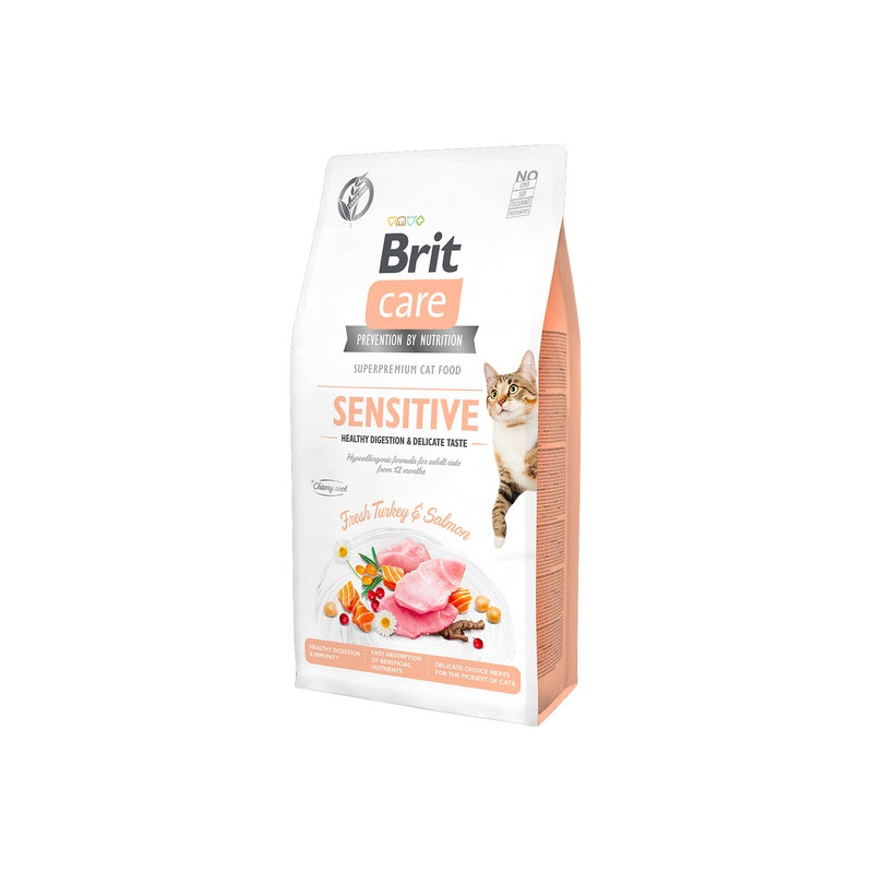 Brit Care Cat Grain Free Sensitive Healthy Digestion & Delicate Taste 2kg