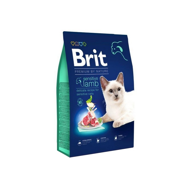 Brit Premium By Nature Cat Sensitive Lamb 8kg