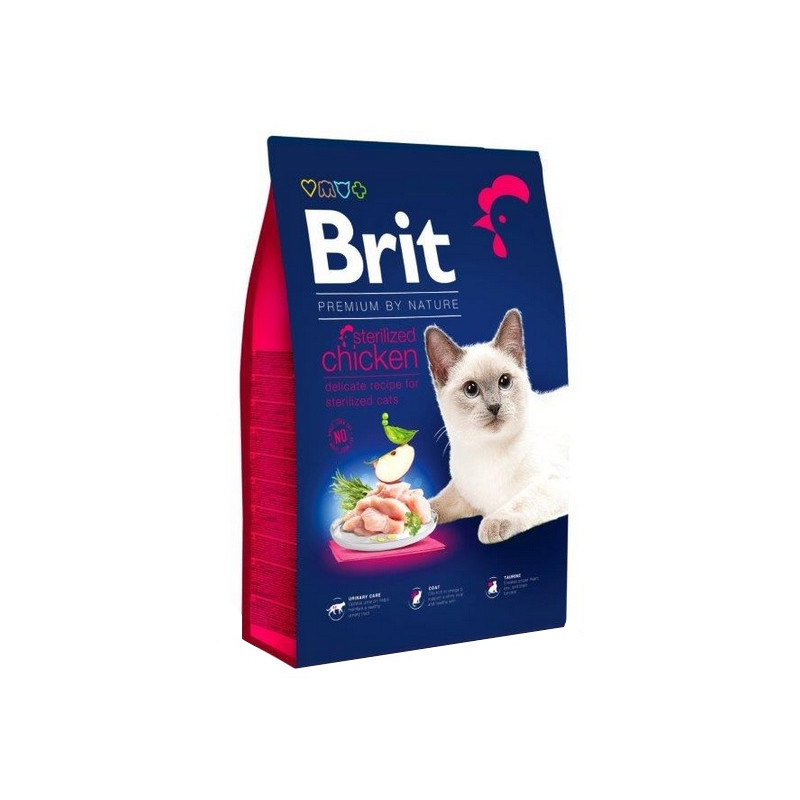 Brit Premium By Nature Cat Sterilized Chicken 8kg