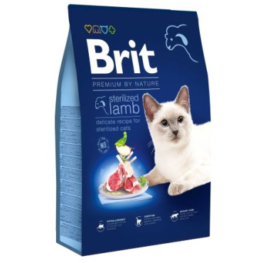 Brit Premium By Nature Cat Sterilized Lamb 8kg