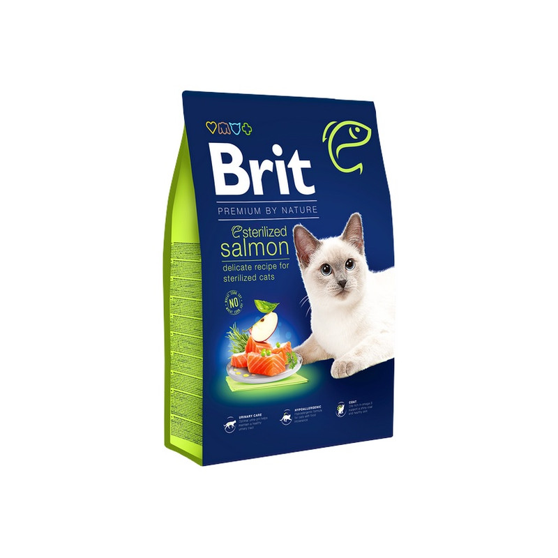 Brit Premium By Nature Cat Sterilized Salmon 8kg