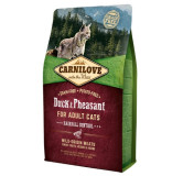 Carnilove Cat Duck & Pheasant Hairball Control - kaczka i bażant 2kg