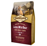 Carnilove Cat Lamb & Wild Boar Sterilised - jagnię i dzik 2kg